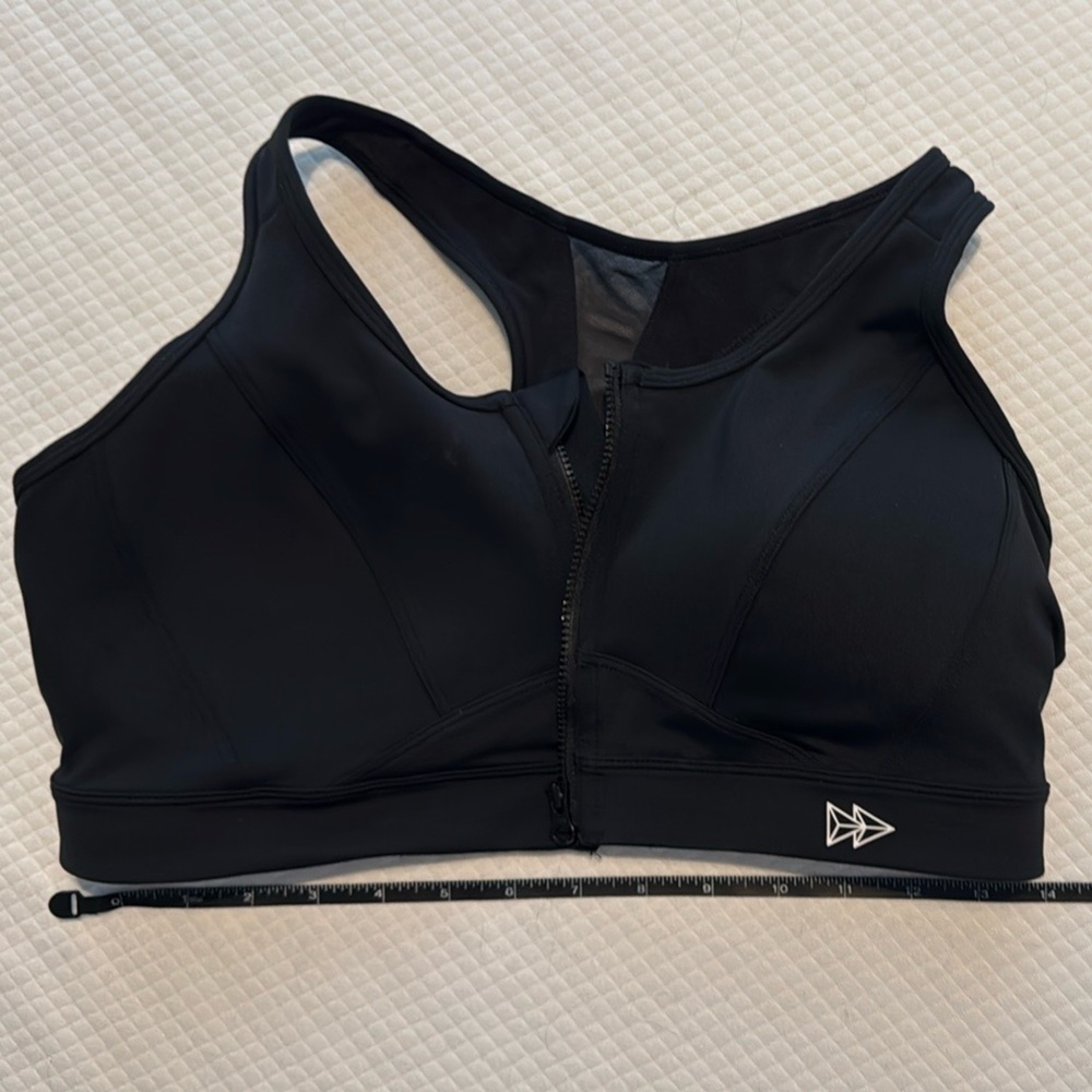 Women's Black Sports Bra L Plus